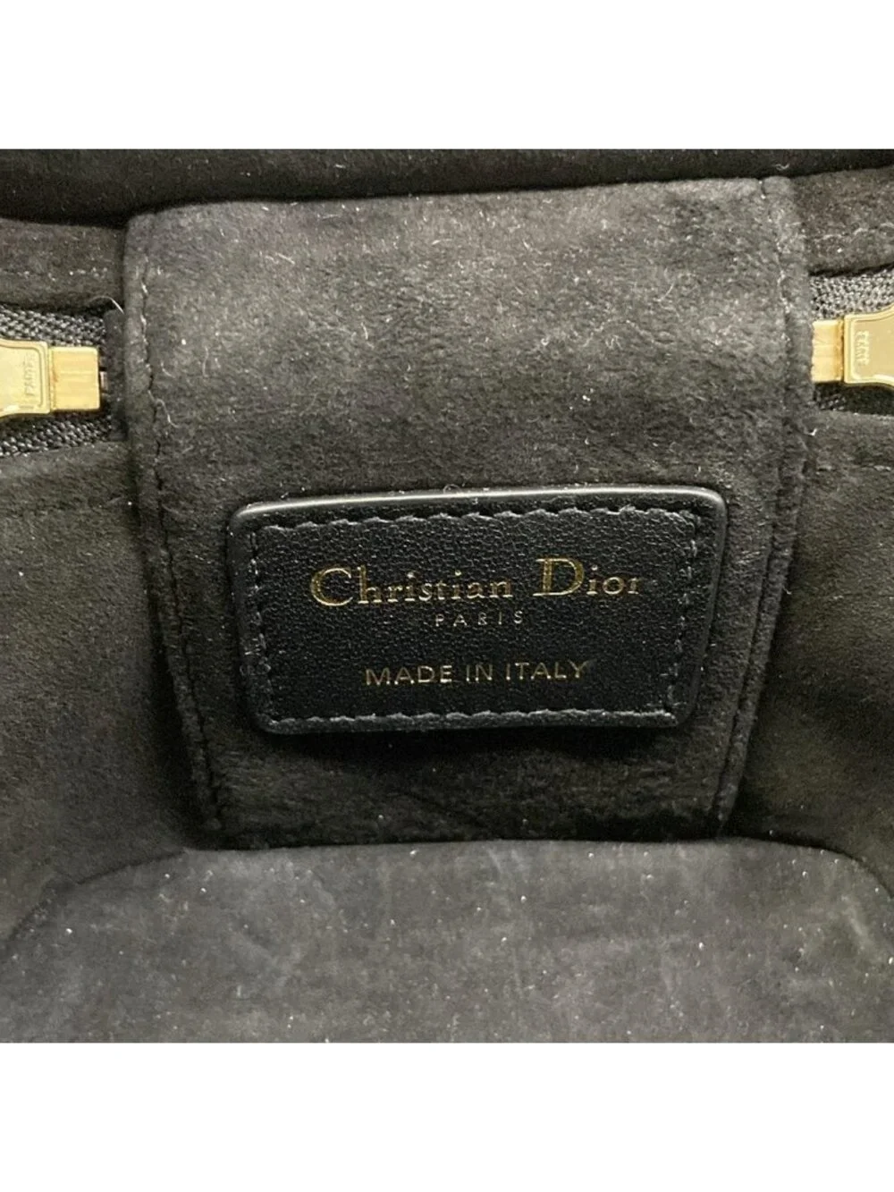 Dior Vanity Cannage Stitch Black Mini Bag Leather